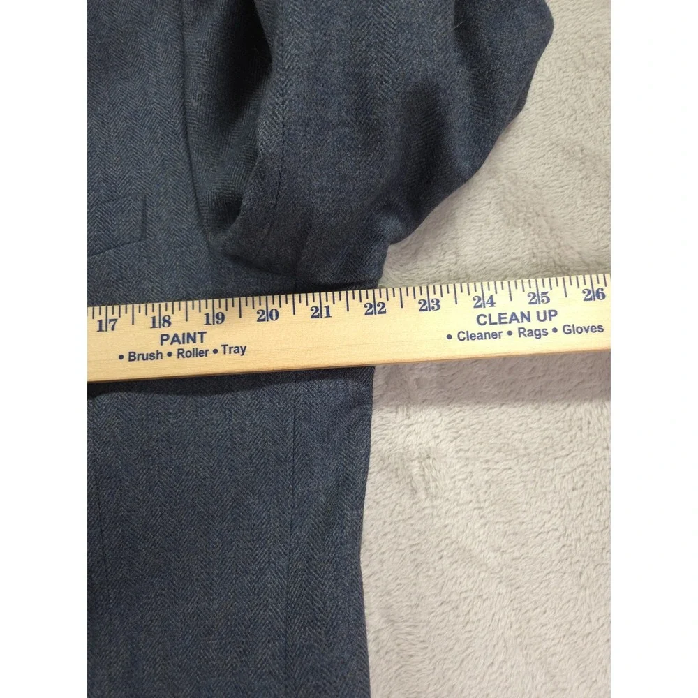 Brooks Brothers Blazer 44R Regent Fit Herringbone‎ Wool Mens Blue